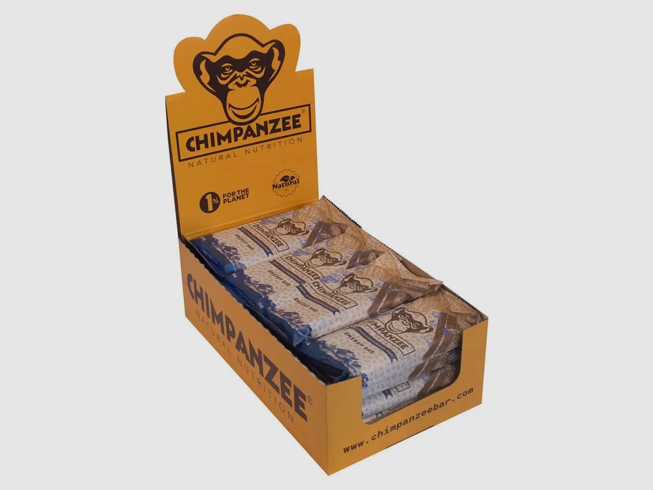 Chimpanzee Chimpanzee Riegel Energy Bar Dunkle Schokolade Salz 20 Stück