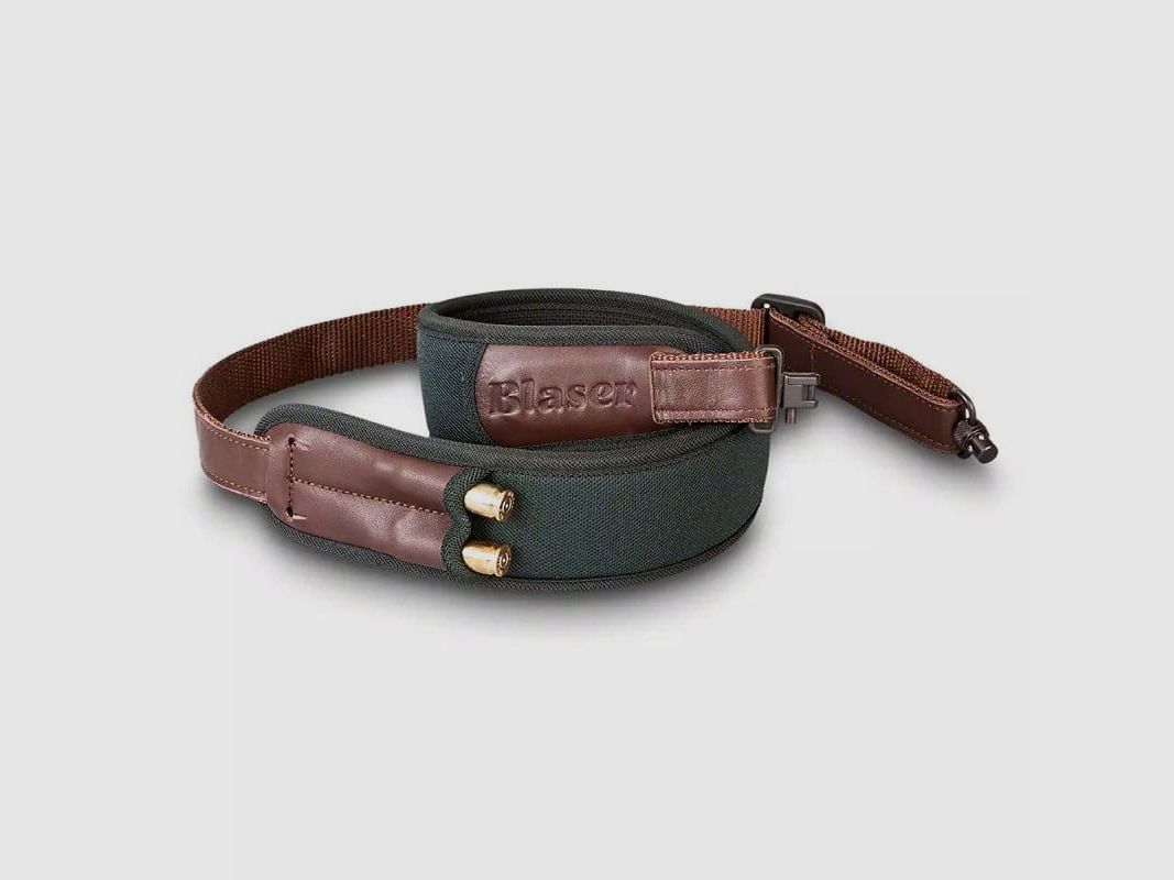 Cinghia per fucile Blaser "Tracciamento" verde scuro