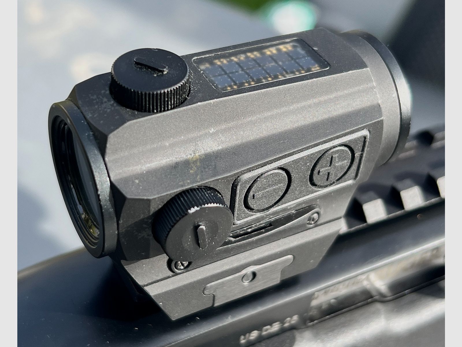 FALKE S Holosun 2GS Red Dot – seltene frühe Version mit Sicherungsaktivierung – für AR15, Pistole & Flinte