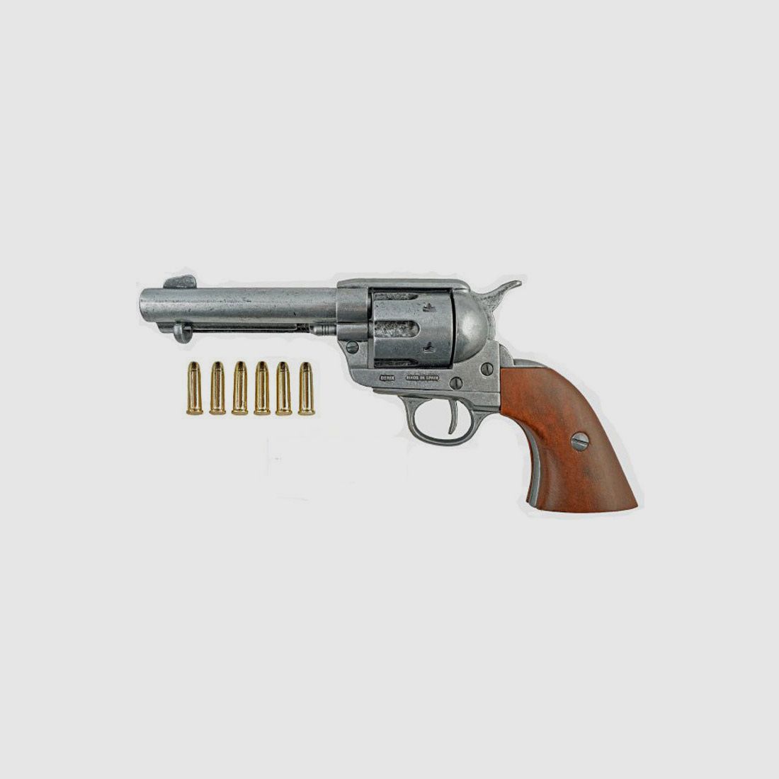 Western Revolver 5 5/8" blank mit 6 Dekopatronen