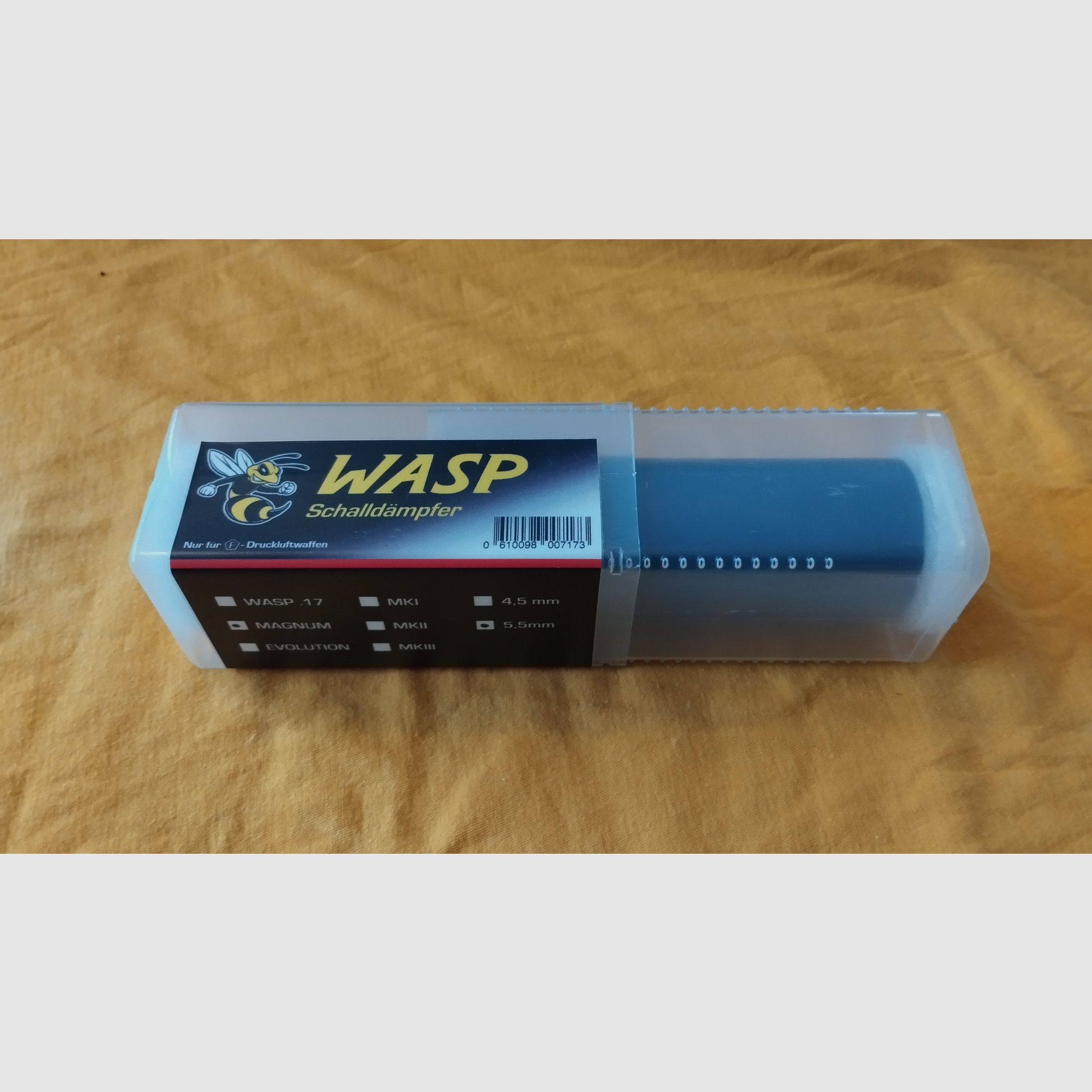 WASP MAGNUM modularer Schalldämpfer für F-Druckluftwaffen