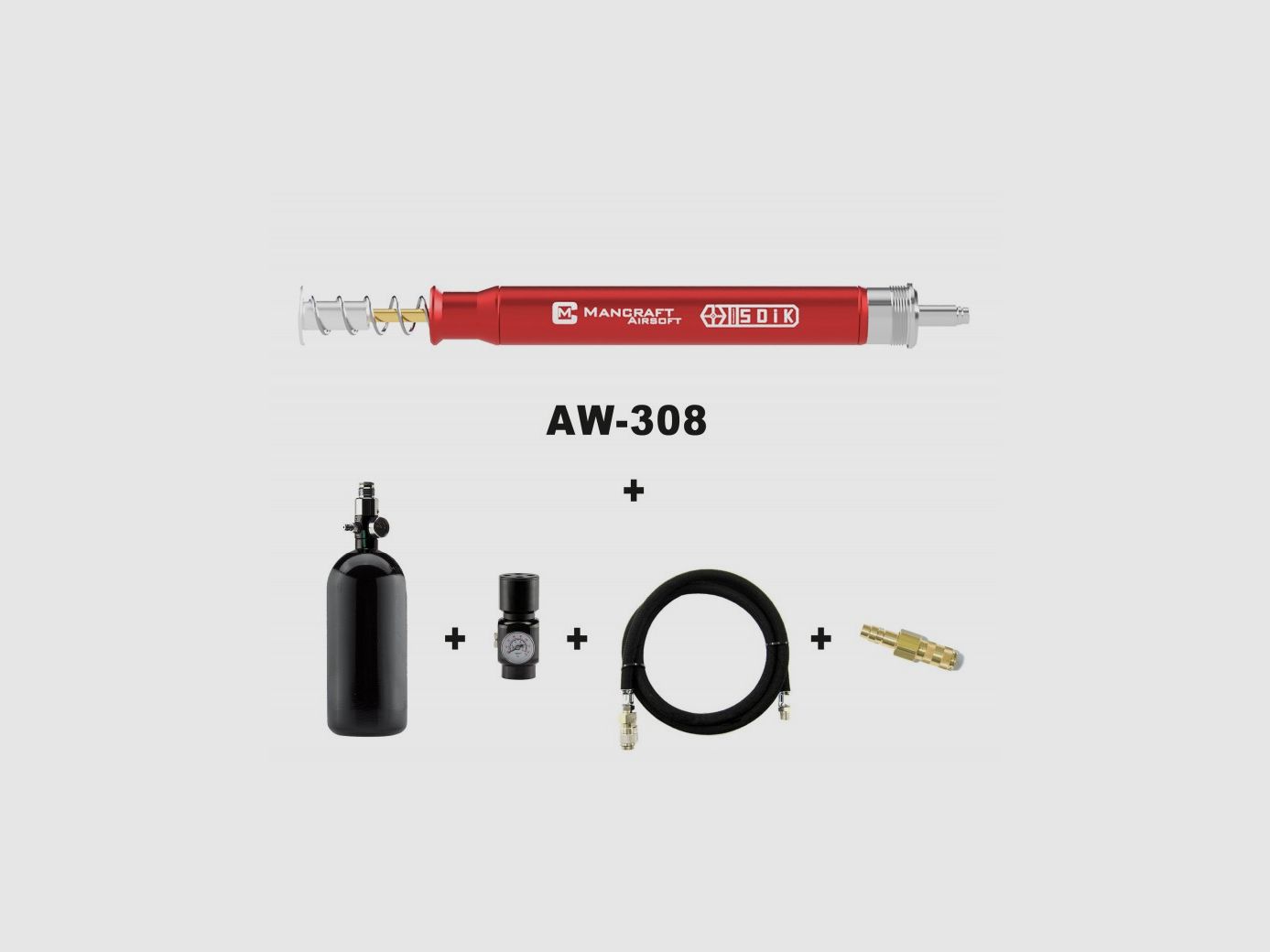 Komplettset HPA SDIK für Sniper Spring AW308