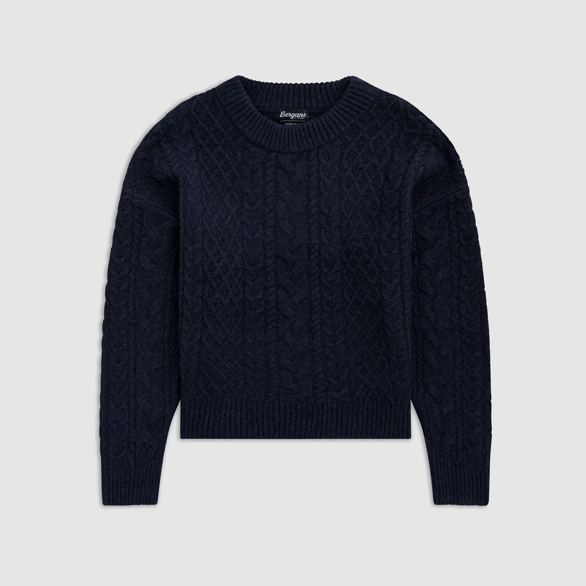 Bergans Lofoten Knitted Wool Sweater Men Dark Navy XXL