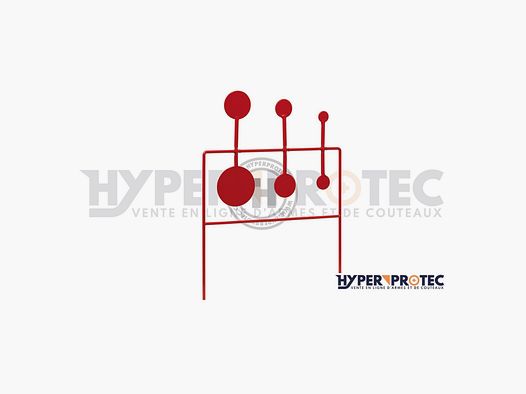 Triple cibles oscillantes pour carabine à plomb