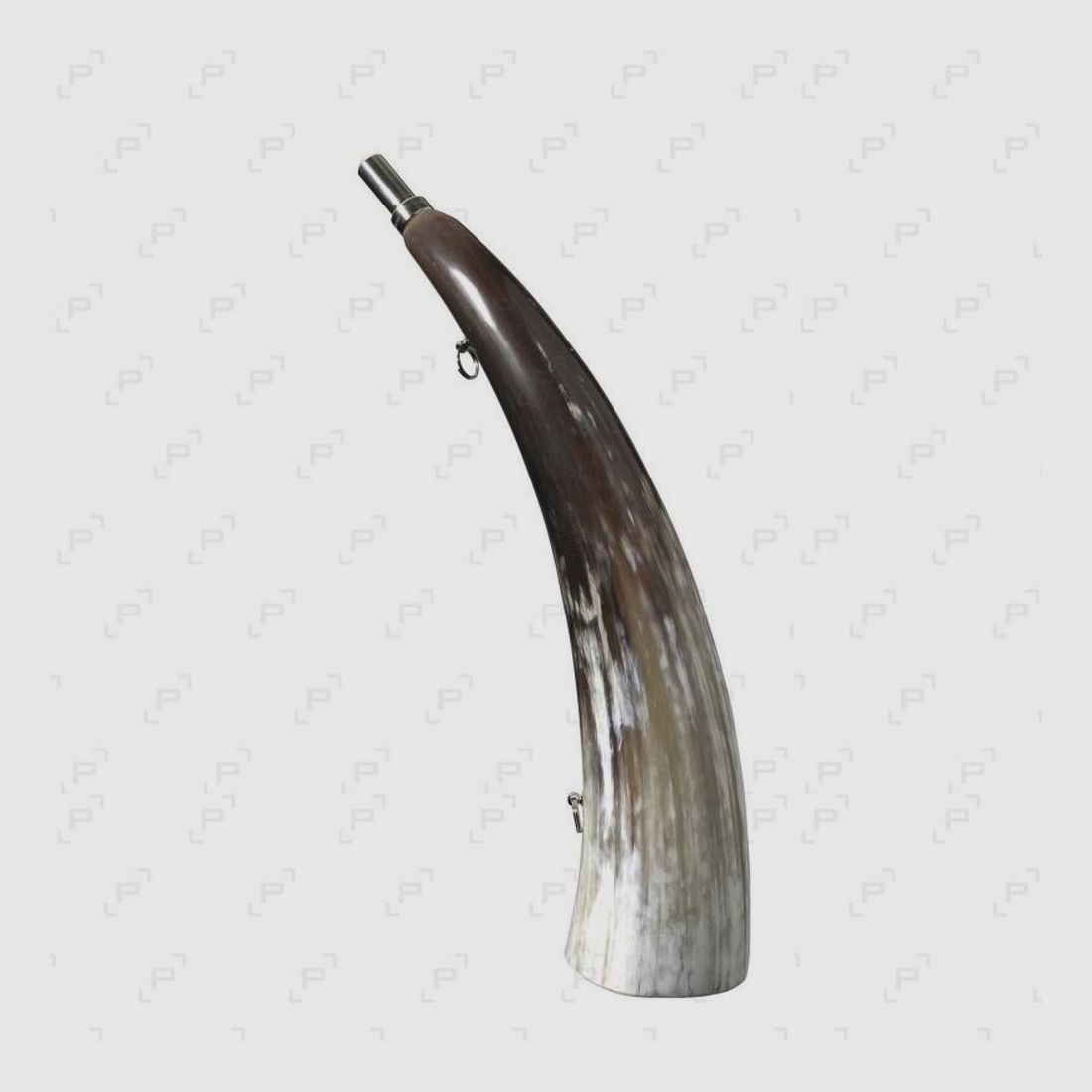 Round Horn Elless 24 cm - Natural Wood - Powerful Sound - For Signaling and Calling in Hunting, image 4 of 5