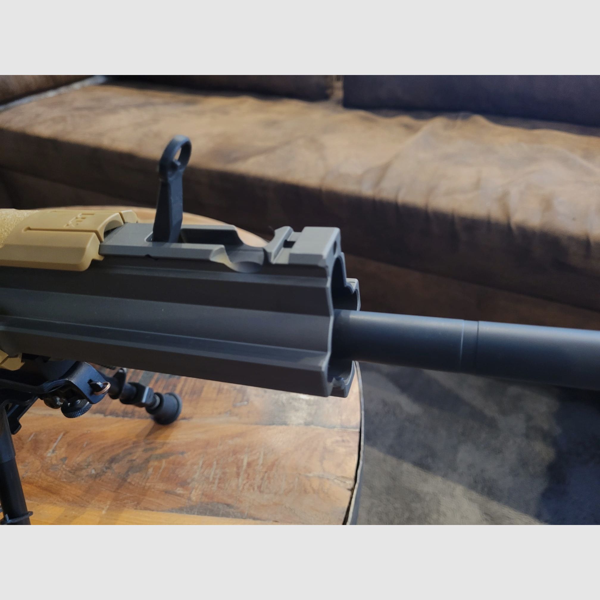 H&K zelfladende geweer Mod. MR308A3 (RAL8000) 20 met accessoires G28 10 schots magazijn en Schmidt & Bender 3-20x50 PMII Ultra Short & diverse accessoires