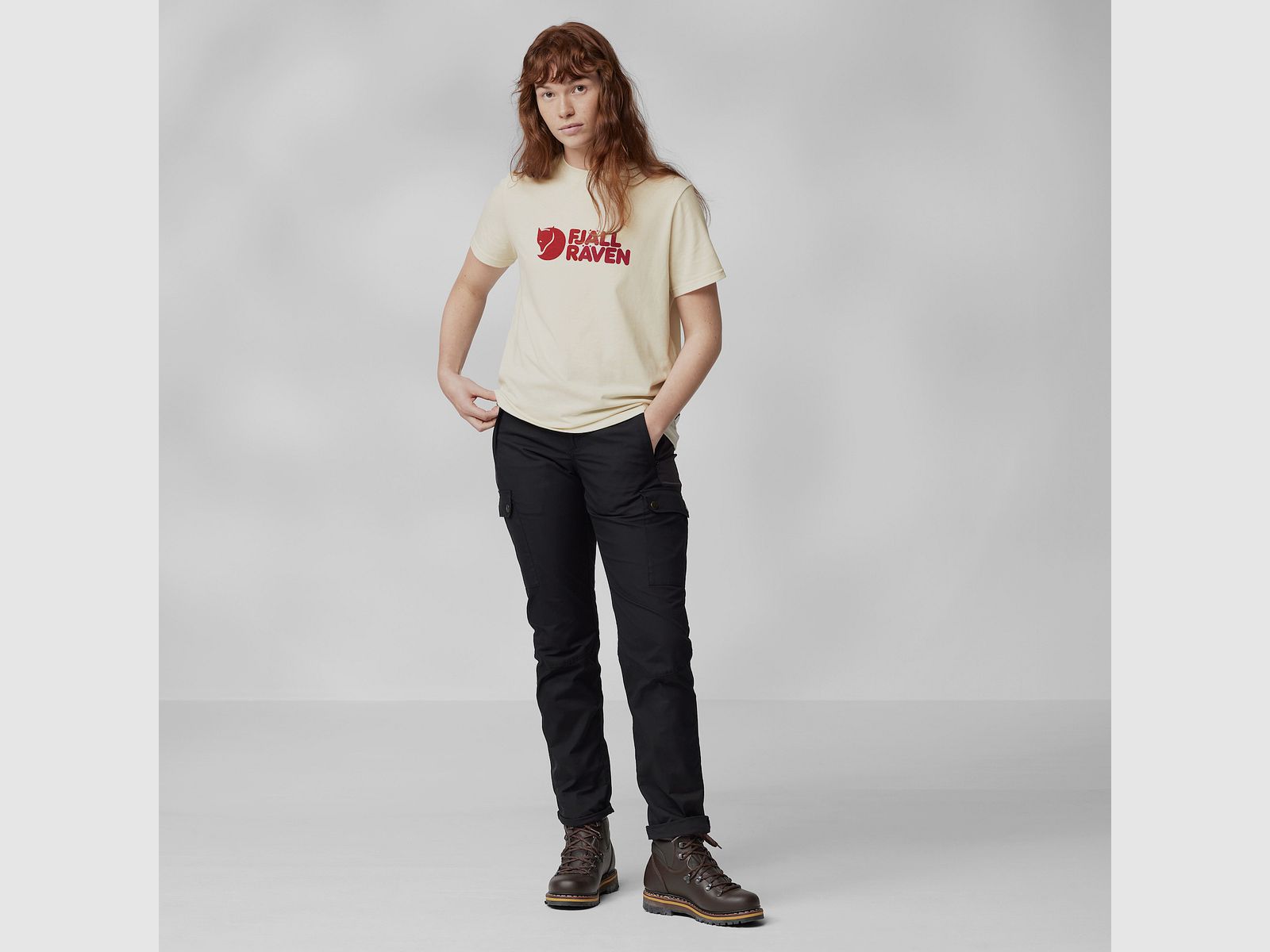 Fjällräven camiseta de mujer con logo, imagen 3 de 5