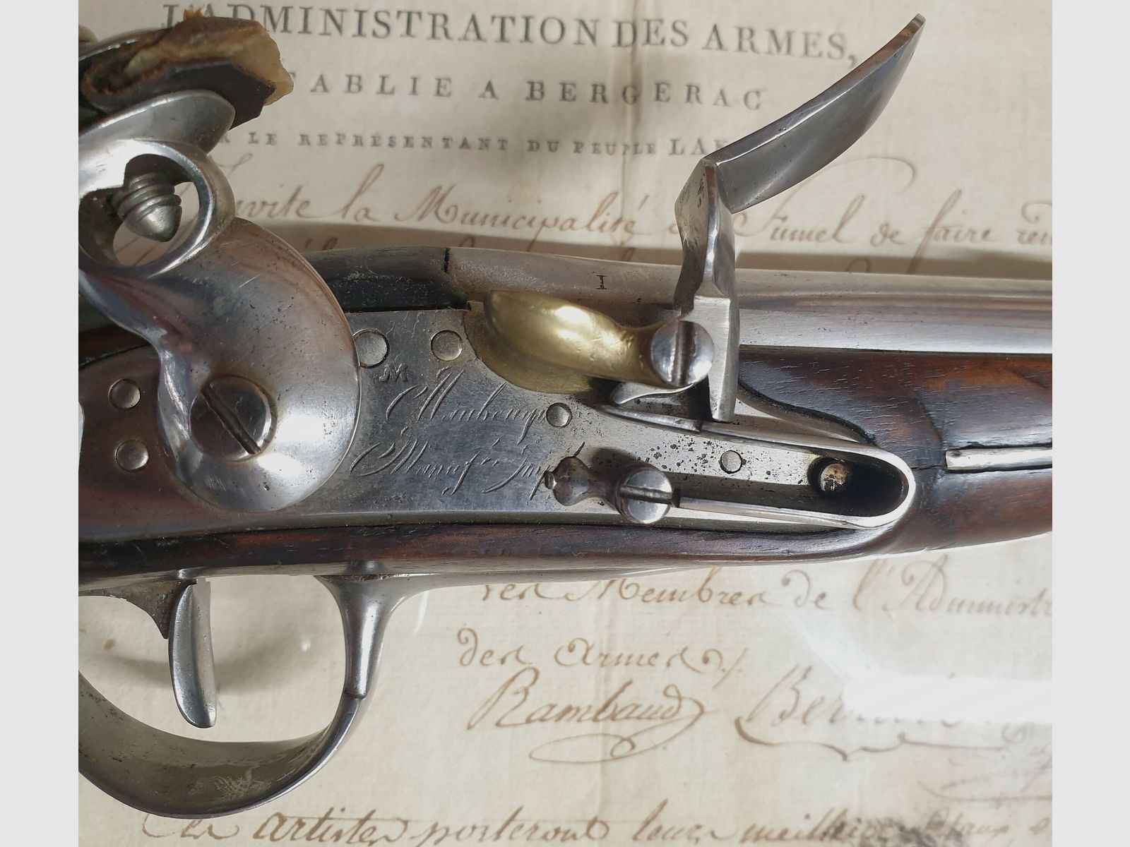 Pistole der Gendarmerie mit Steinschloss Modell An IX, Bild 7 von 7