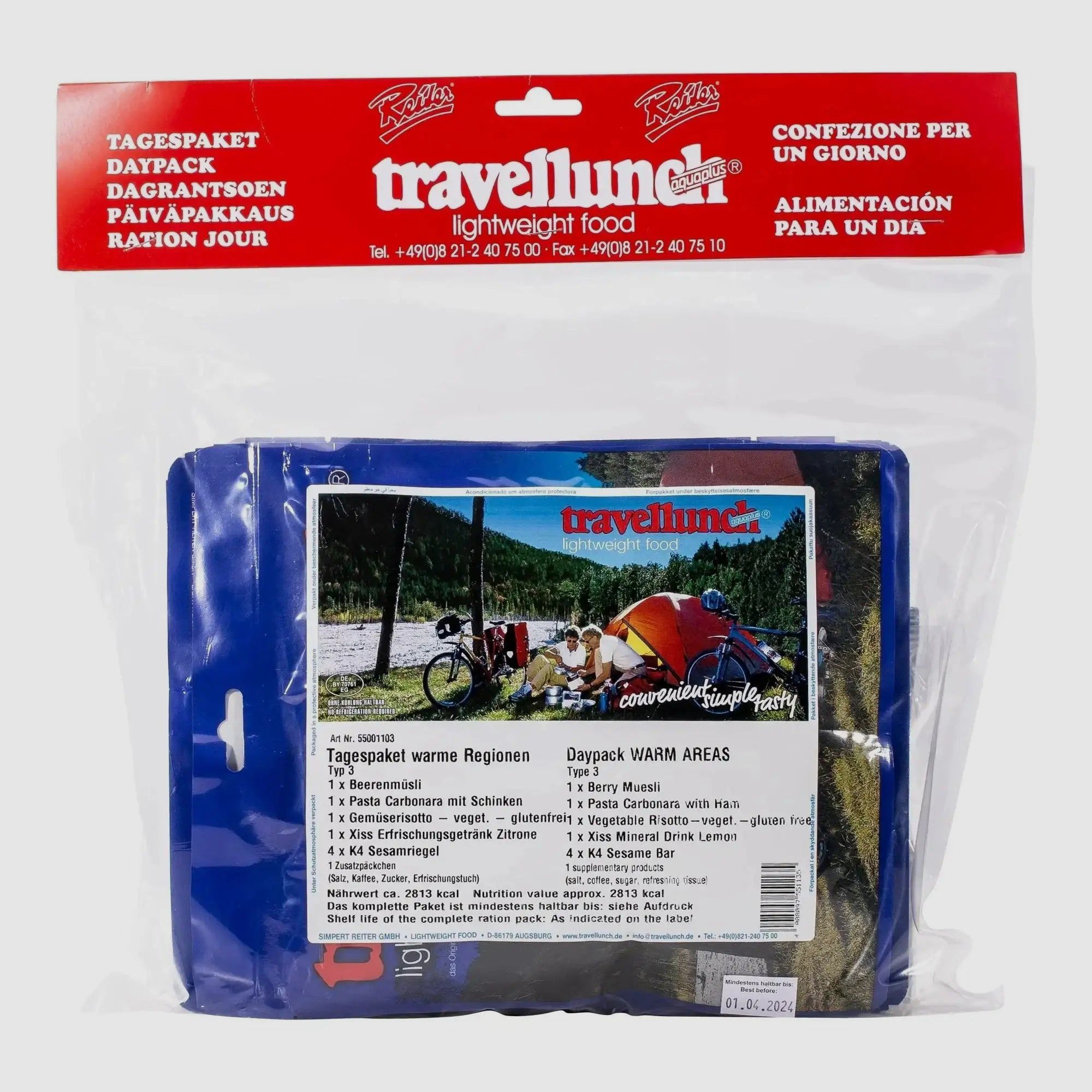 Travellunch Travellunch Tagespaket warme Regionen Typ 3