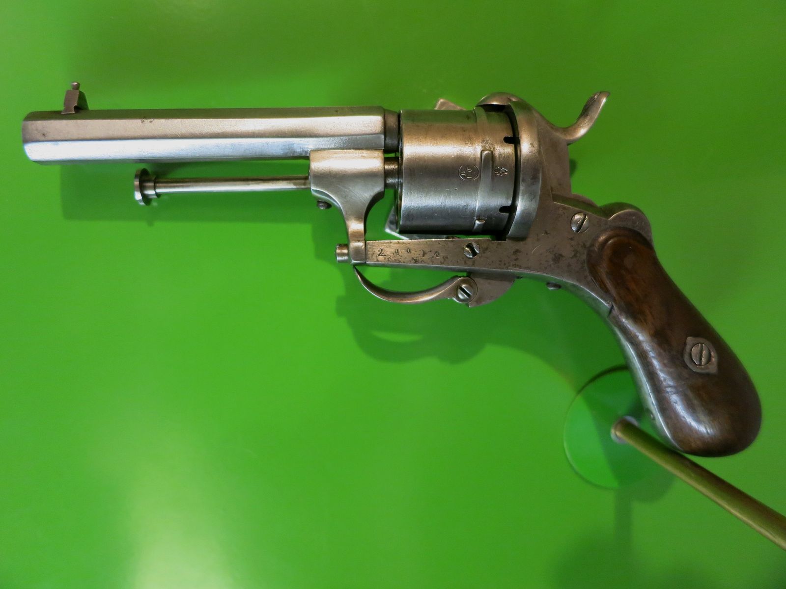 Revolver, Lefaucheux-Stiftfeuerrevolver M1858, Kal. 7 mm, Zivileproduktion     #87-