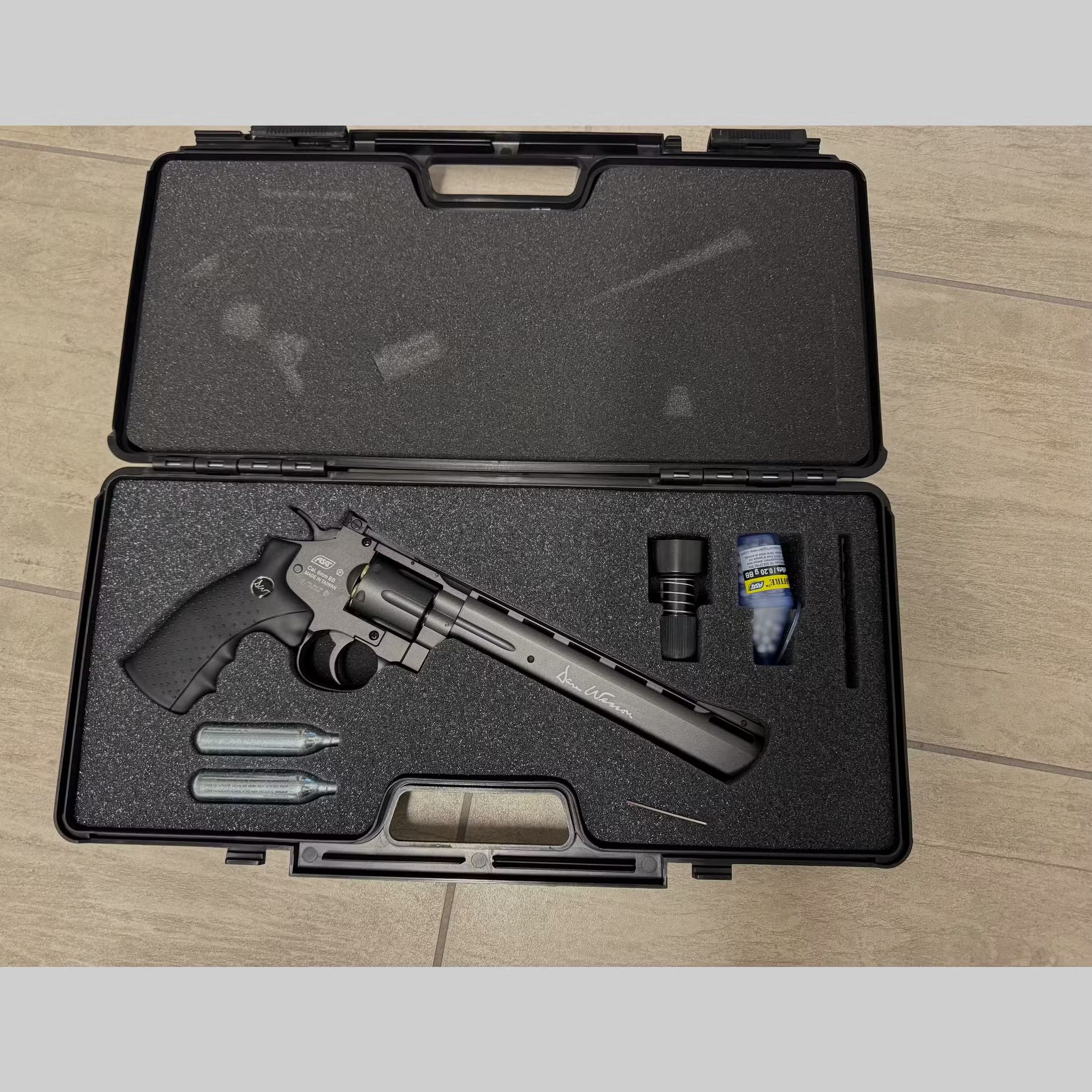 ASG Dan Wesson 8″ rewolwer CO₂ – 6 mm BB, czarny