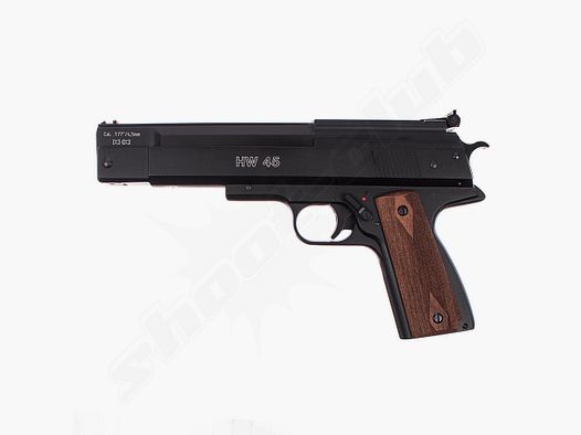 Weihrauch HW 45 air pistol in caliber 4.5mm - blued