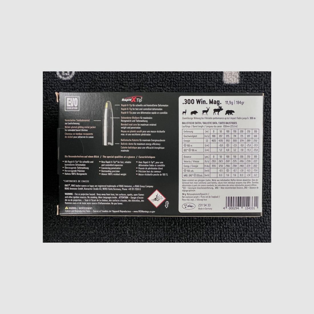 RWS Evo 300 Win Mag 184 Grains, imagen 2 de 3