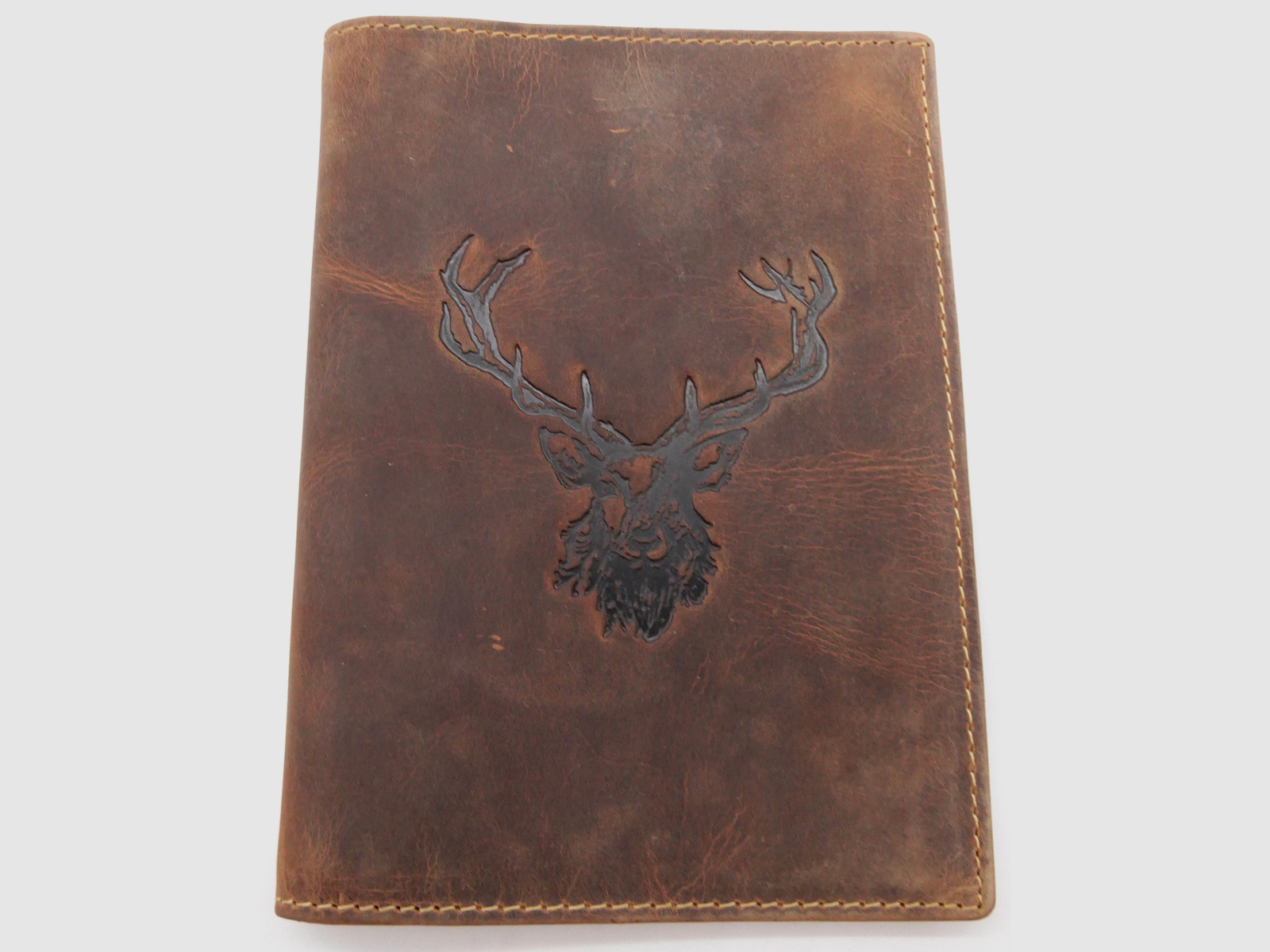 Greenburry 328B-RS-25 Vintage Ausweismappe Royal Stag 6 Sichtfenster braun Hirsch