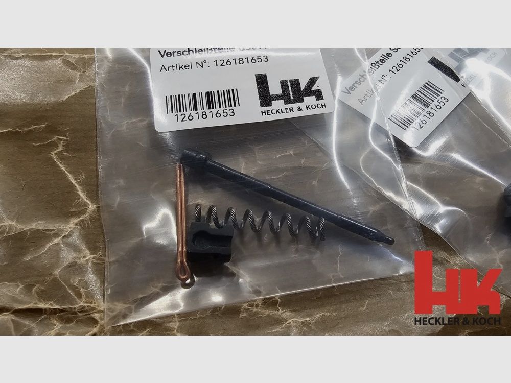 Set Schlagbolzen + Auszieher + Federn, original H&K MP5, MP5-K, NEU