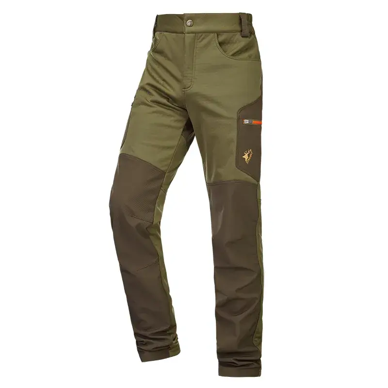 Pantalones de Caza Suaves Actistretch Stagunt Caqui, imagen 2 de 2