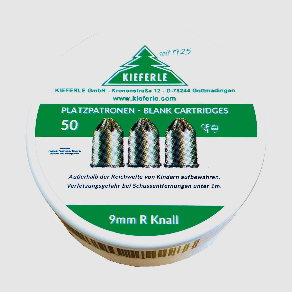 Startpatronen Kal. 9 mm R.K. voor revolvers