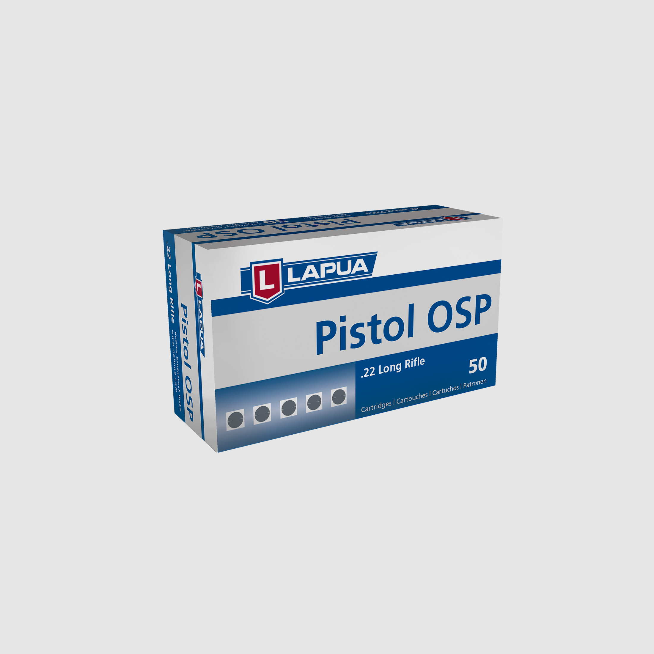 Lapua .22 LR 2,6g Piombo Punta Tonda Pistol OSP