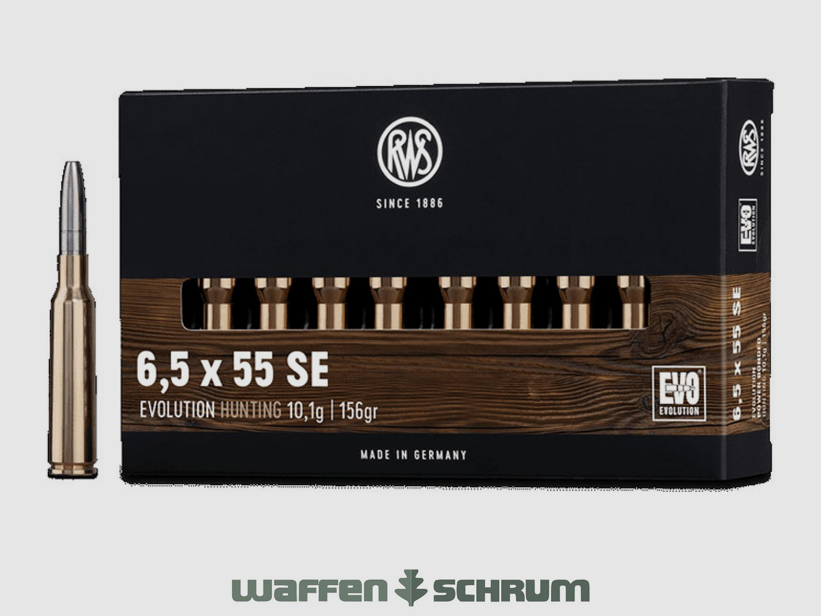 RWS 6,5x55Sueco EVO 10,1g - 156gr.