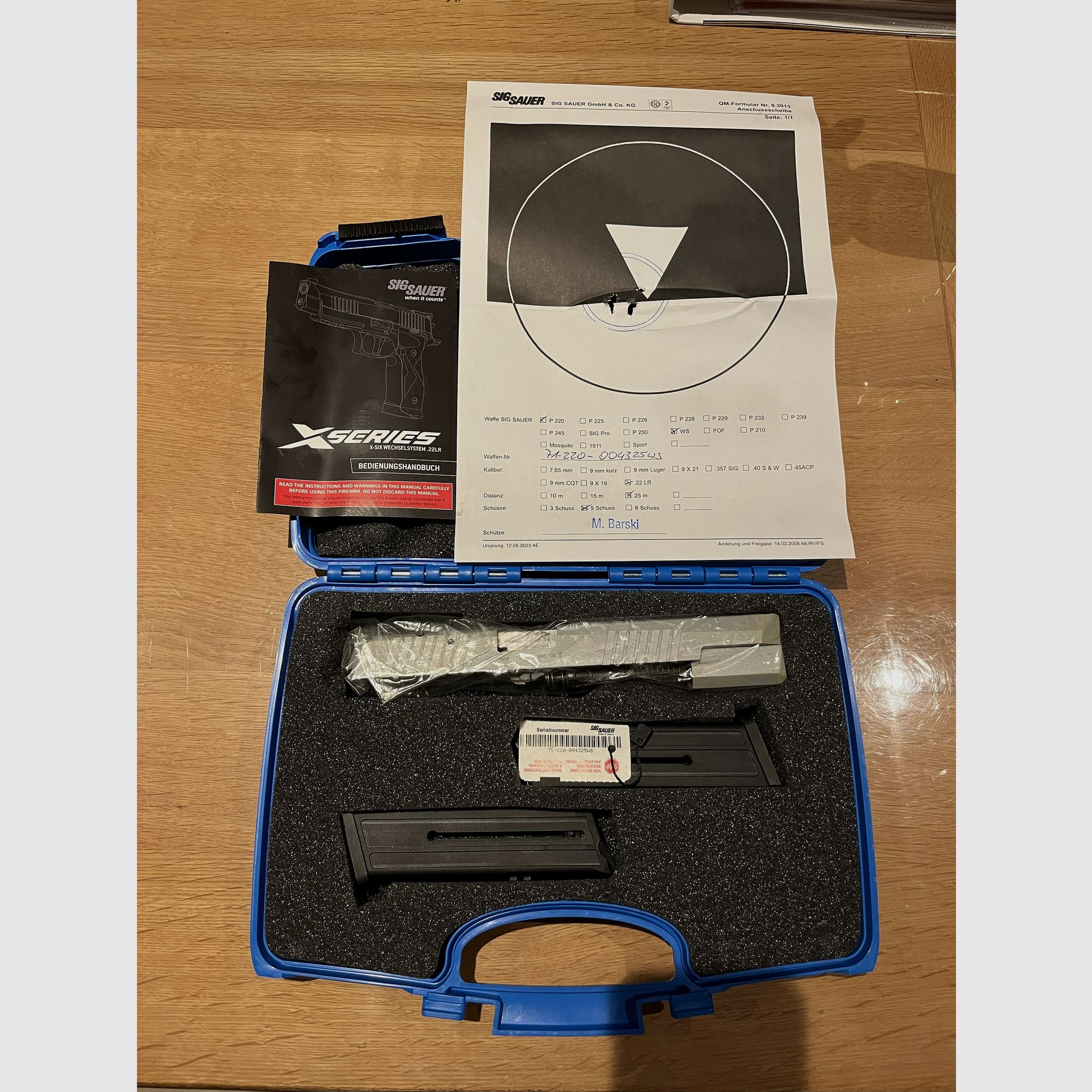 Sistema di cambio Sig Sauer X-Six in .22 LfB 6" NUOVO e mai sparato Qualità di produzione tedesca !!