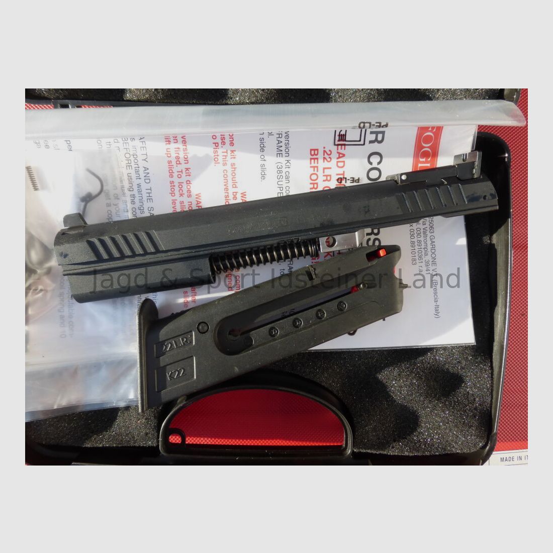 Tangfoglio Gold Match BDS incl. interchangeable systems 9mm Luger & .22lr
