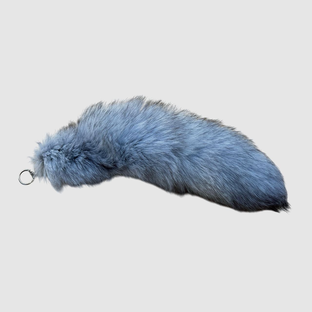 Genuine Arctic Fox Tail with Keychain