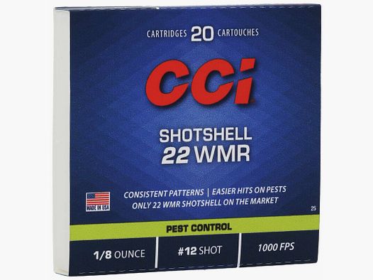 CCI .22 WinMag Shotshell 31grs / 2,0g