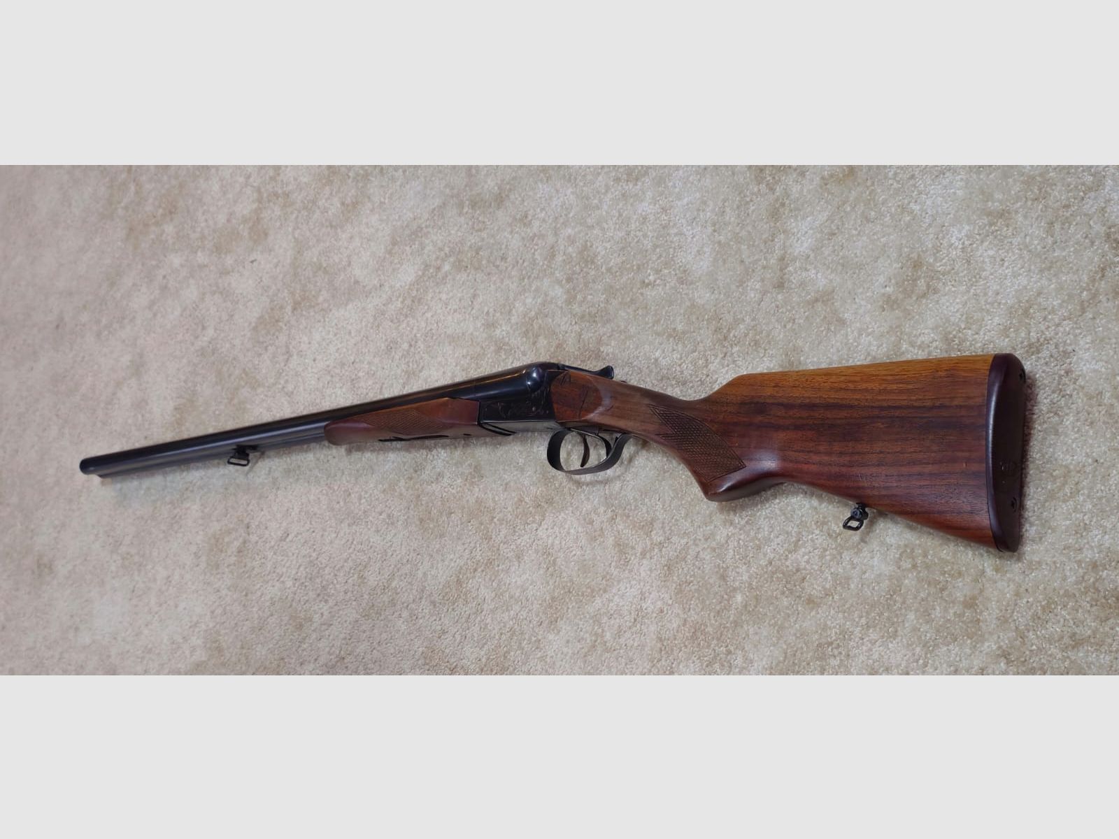 Bock doppietta, fucile a canne parallele Baikal cal. 12/70, fucile a pallini