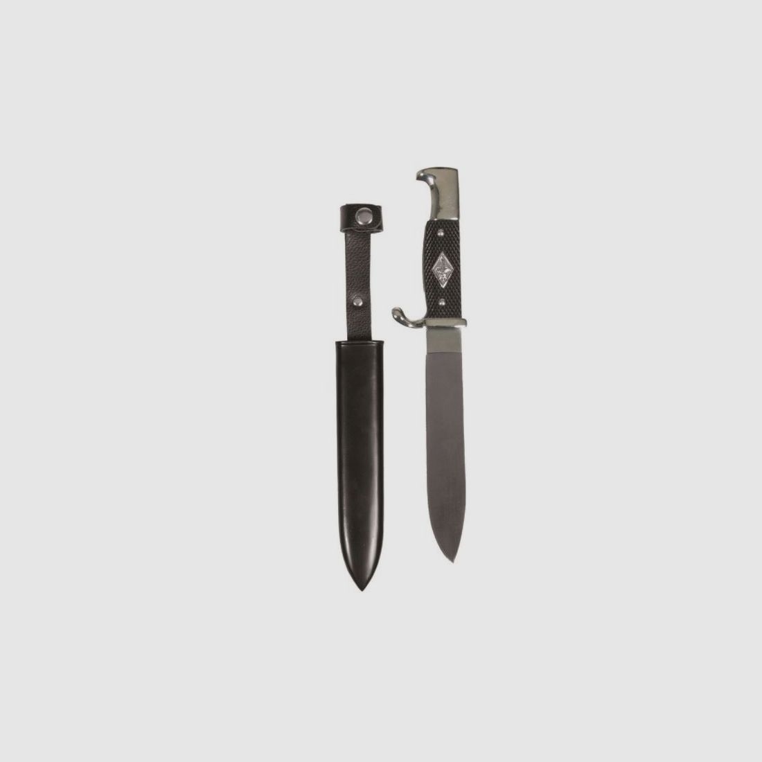 COUTEAU DE VOYAGE AVEC FOURREAU EN MÉTAL - LAME DE 16 CM, image 1 sur 2