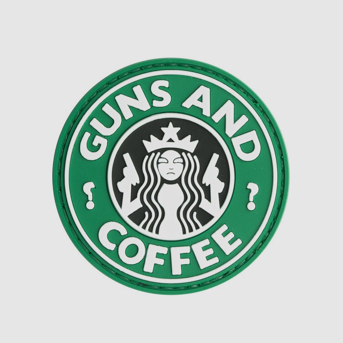 Guns and Coffee Patch aus PVC