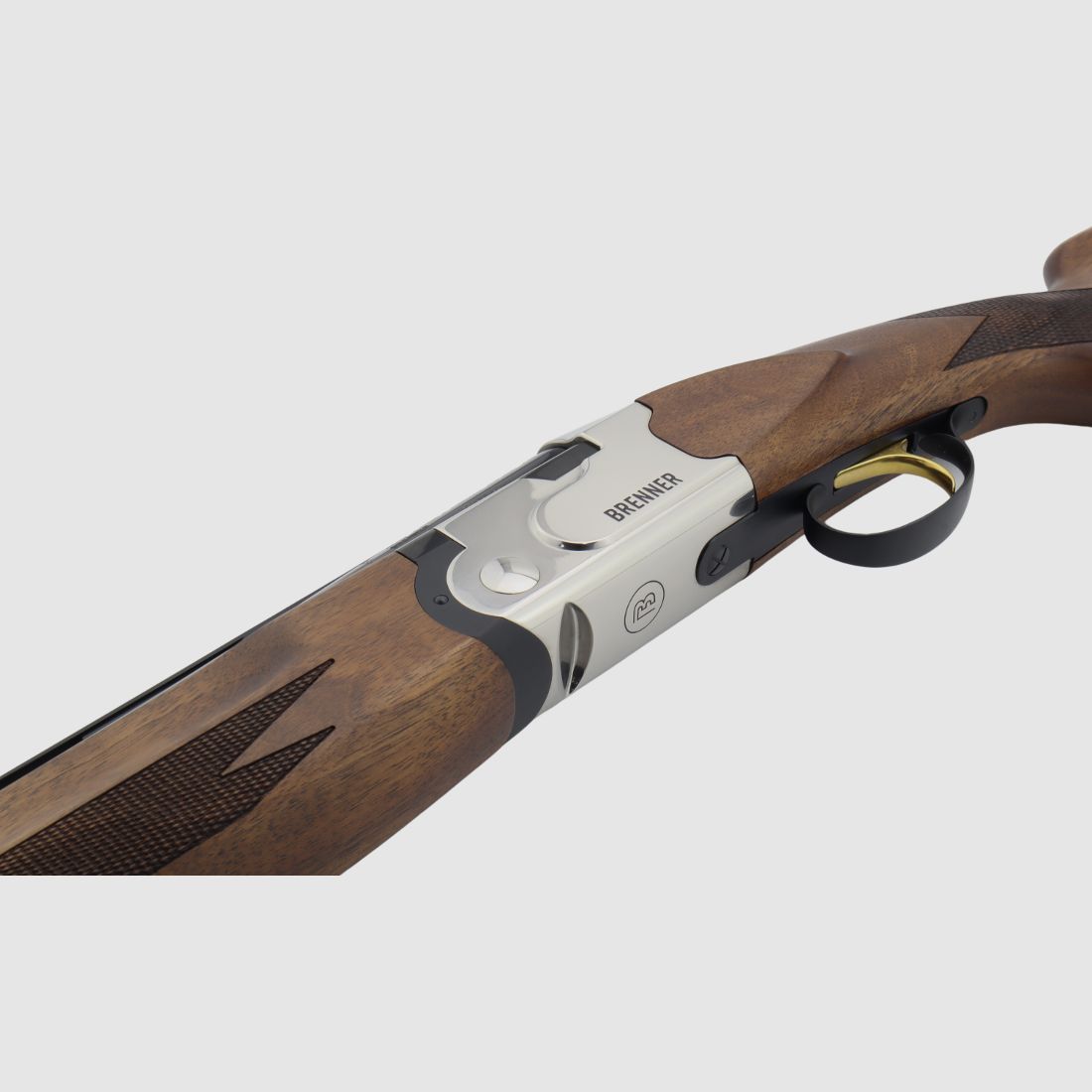 Neu, auf Lager: Brenner BF18 White 12/76 Stahlschrotbeschuss LL 71cm Bockflinte mit Flankenverschluss Ejektoren (Art.Nr.: BRE06-0020) Silber BF 18 BF-18 