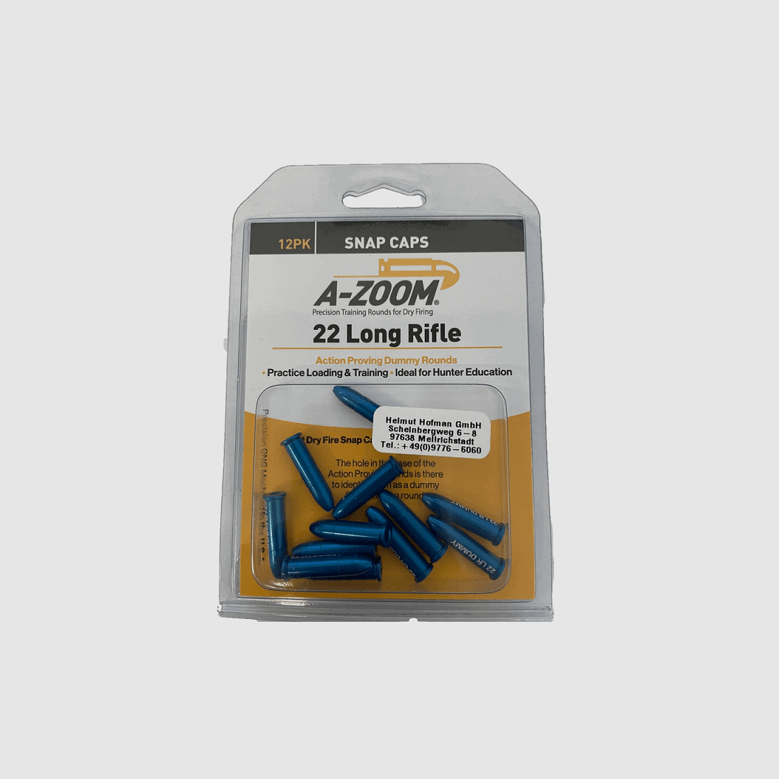 A-Zoom Dummy Rounds .22 LR - 12 pieces