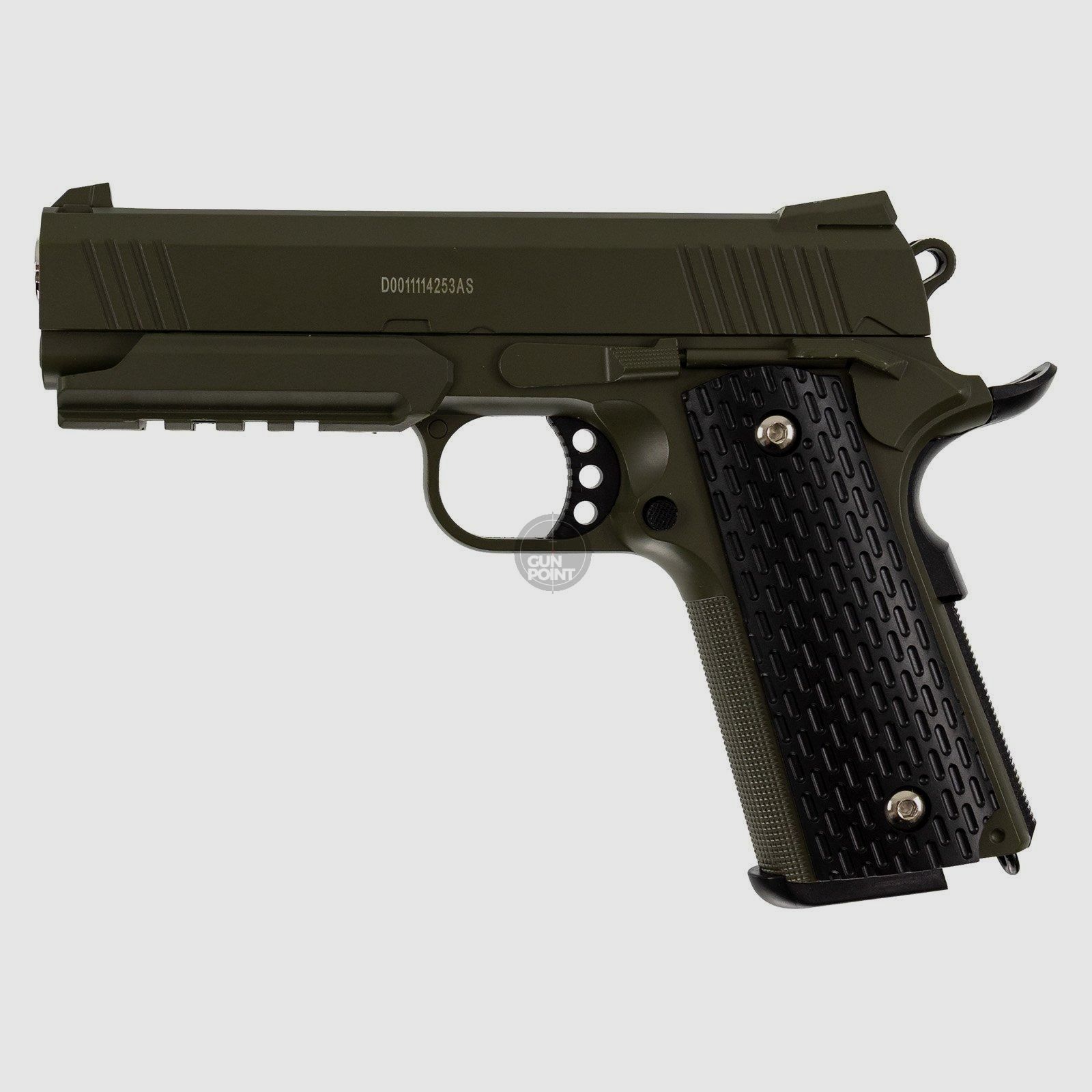 Softair - Pistola - G25G Warrior Grn 6mm de resorte - a partir de 14, menos de 0,5 Joule