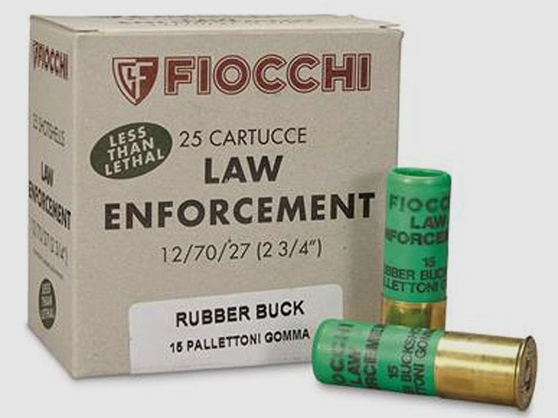 Flintenpatronen 12/70 FIOCCHI ANTIMOTIN – 15 Gummikugeln, Bild 1 von 4
