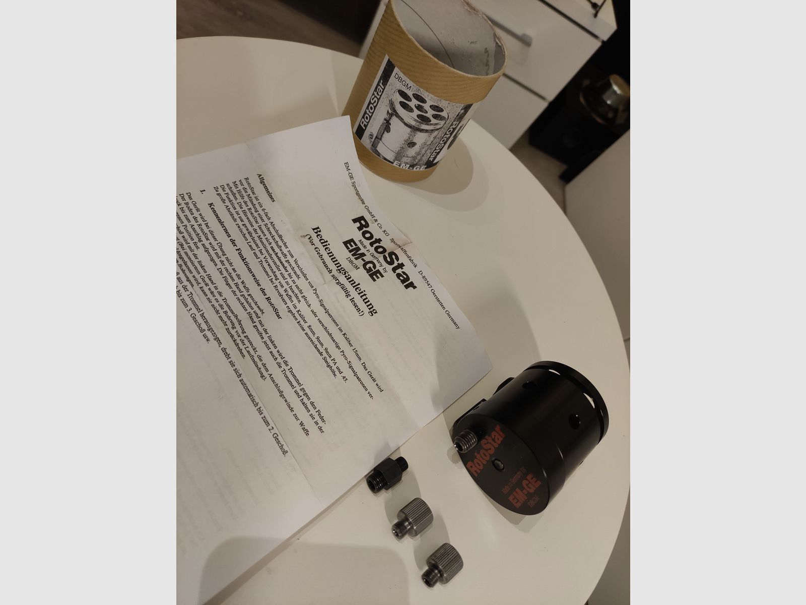 Seltenheit RotoStar von EM-GE (gefertigt in Deutschland), Abschusstrommel Feuerwerk Kaliber 15mm