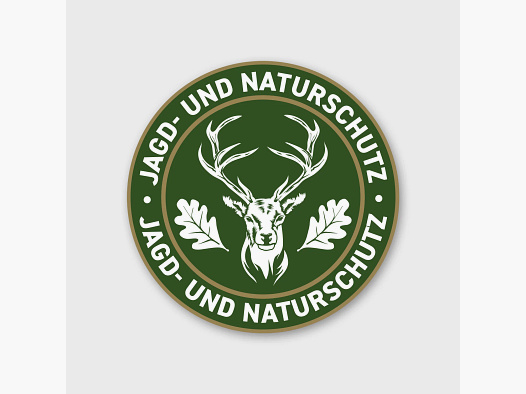 Jagdaufkleber "Jagd- und Naturschutz" Hirsch Logo