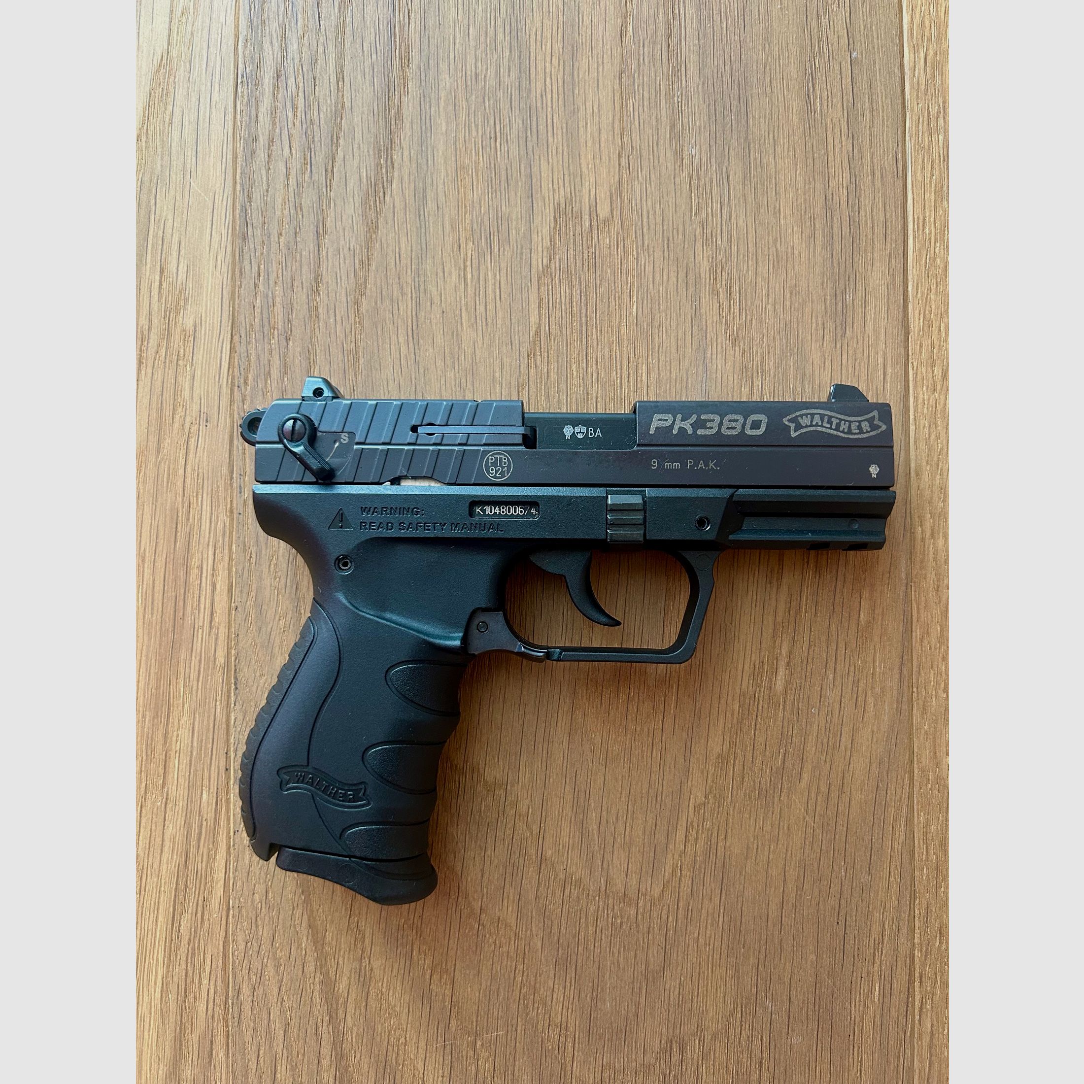 Schreckschusspistole Walther PK380 cal. 9 mm P. A. K.