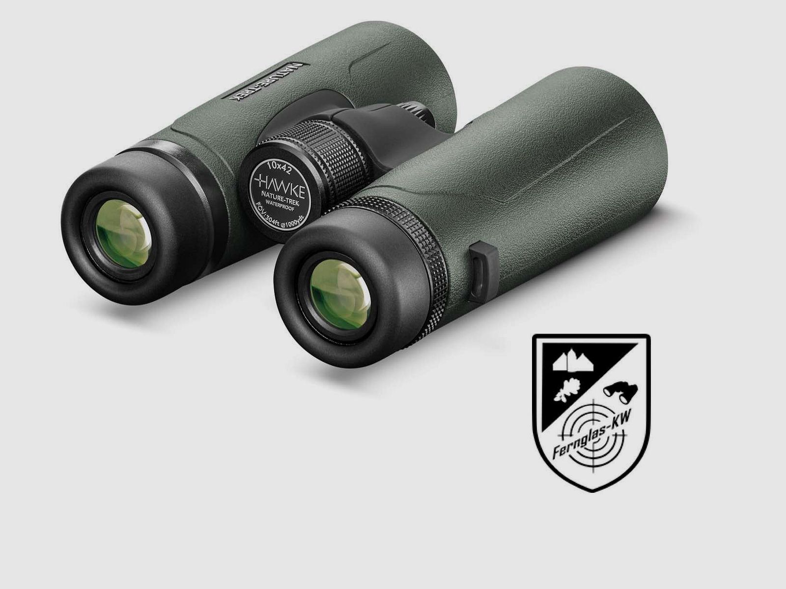 HAWKE 35103 Nature Trek Fernglas 10x42 FMC Wasserdicht mit Tasche und Riemen