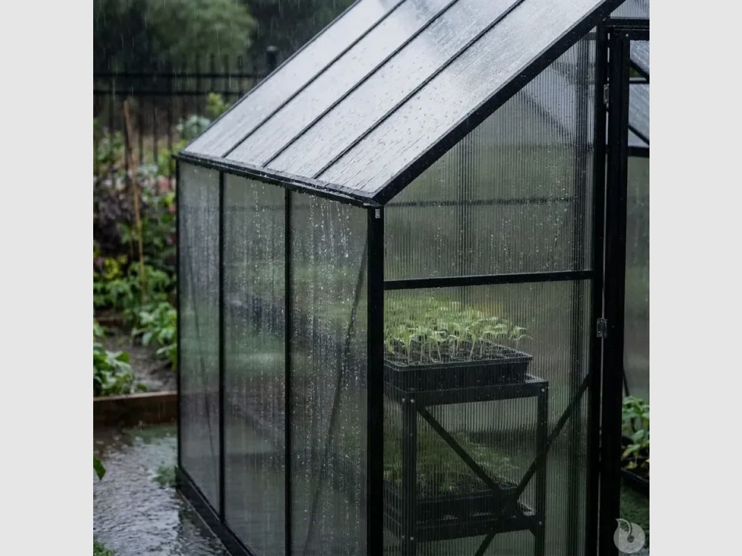 Gewächshaus aus Aluminium und Polycarbonat 2,11 m² - 119x177x192cm -, Bild 8 von 11