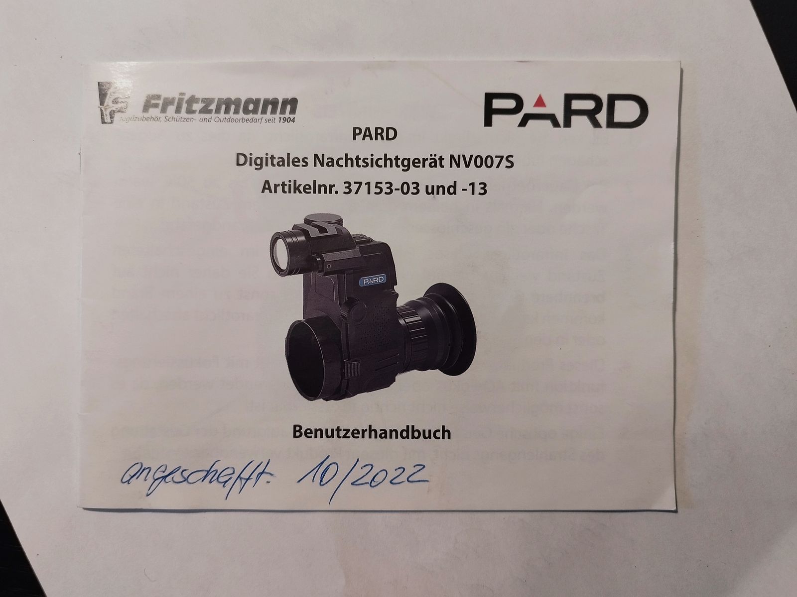 PARD NV007 S - 940 nm/45 - Nachsatzgerät