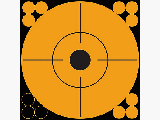 10 dianas Bullseye naranjas de 15 cm