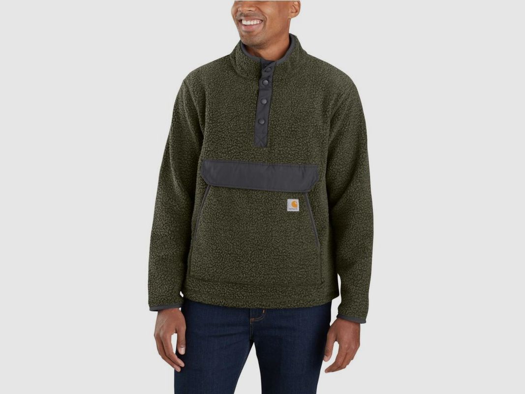 Carhartt Herren Fleece Pullover Relaxed Fit Basil Heather