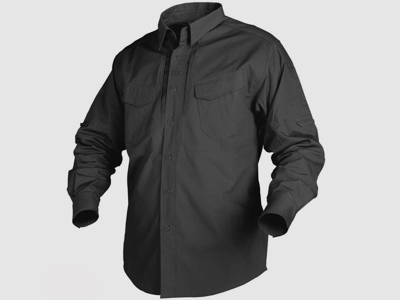 Helikon Defender shirt, long sleeve, black, size XLR