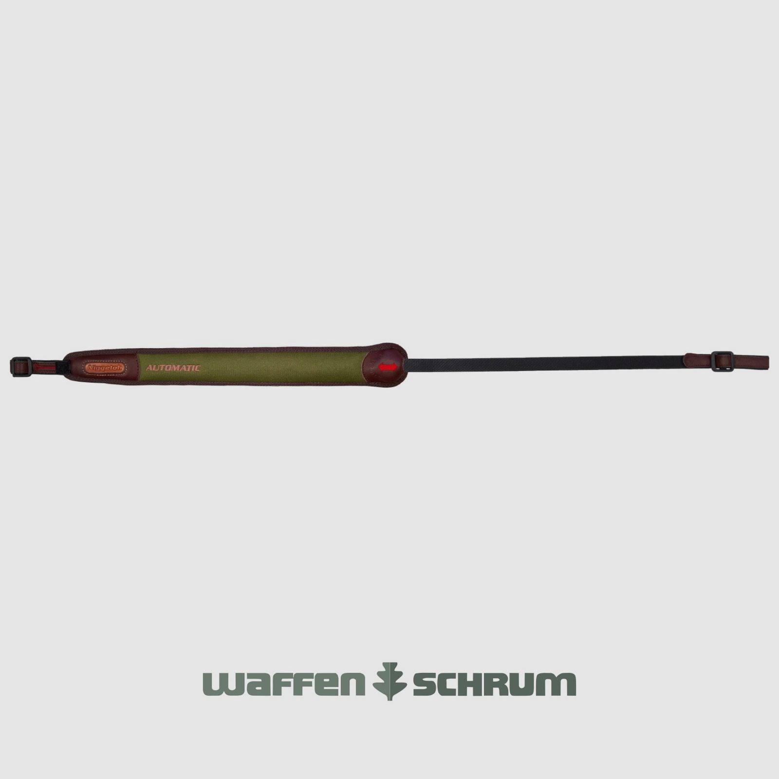 Niggeloh Gewehrriemen Automatic Neopren - Leder - Grün