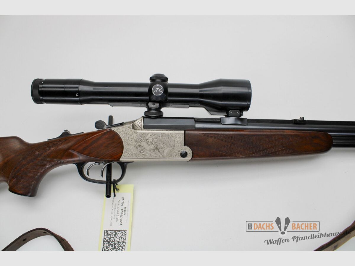 BBF Bockbüchsflinte Blaser ES700 Kal. 7x65R + 12/70 mit Zeiss Diavari Z 1,5-6x42 LINKSSCHÄFTUNG