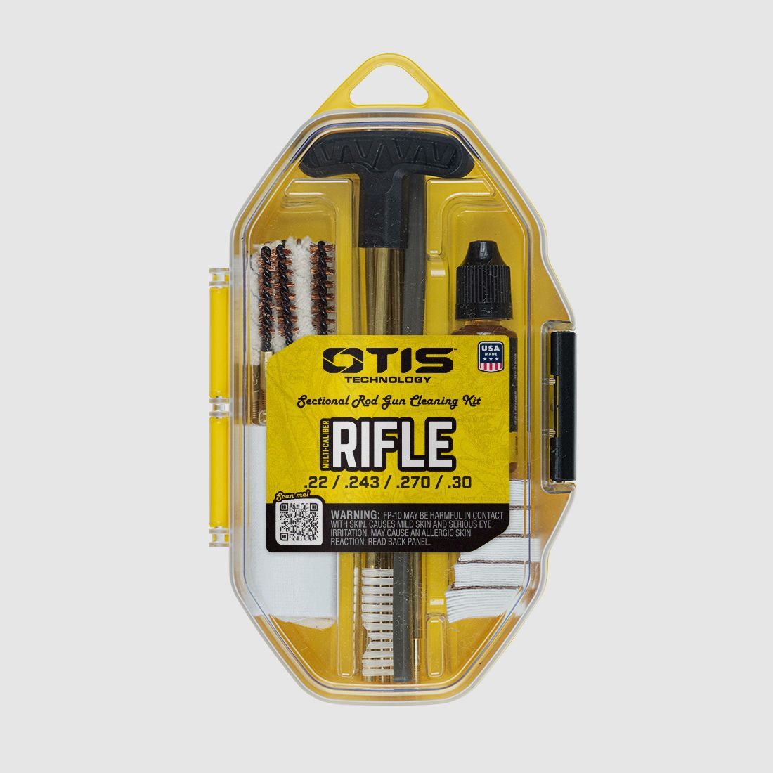 Juego de limpieza Otis para .22/.243/.270/.30 con caja de almacenamiento