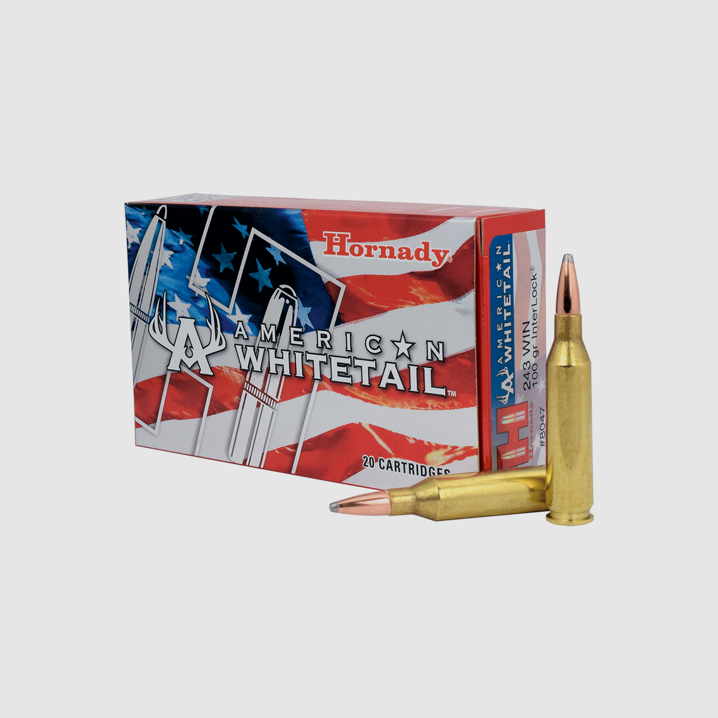 HORNADY – AMERICAN WHITETAIL 243 WIN 100gr Interlock (20szt) 8047