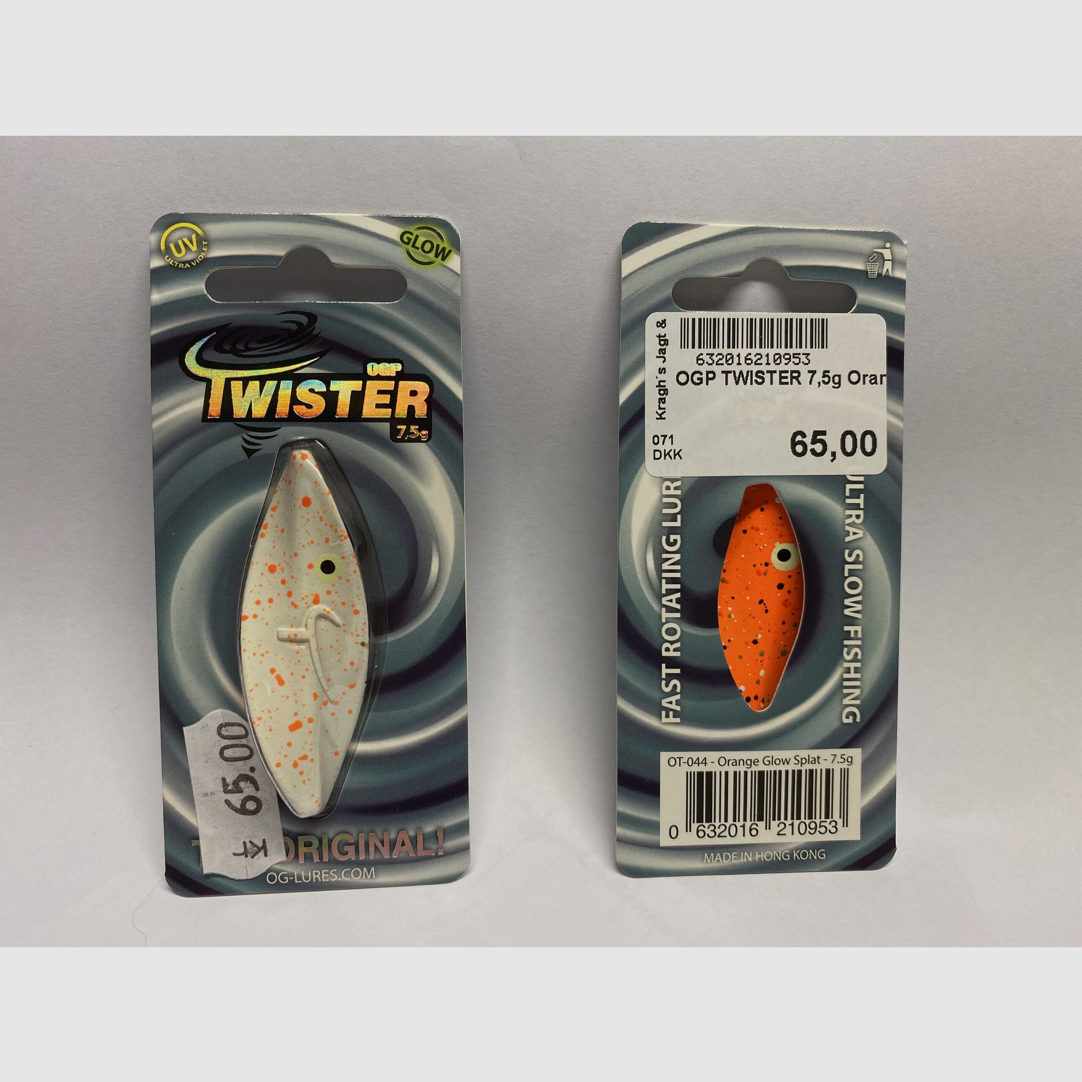 OGP TWISTER 7.5 g Orange Glow Splat