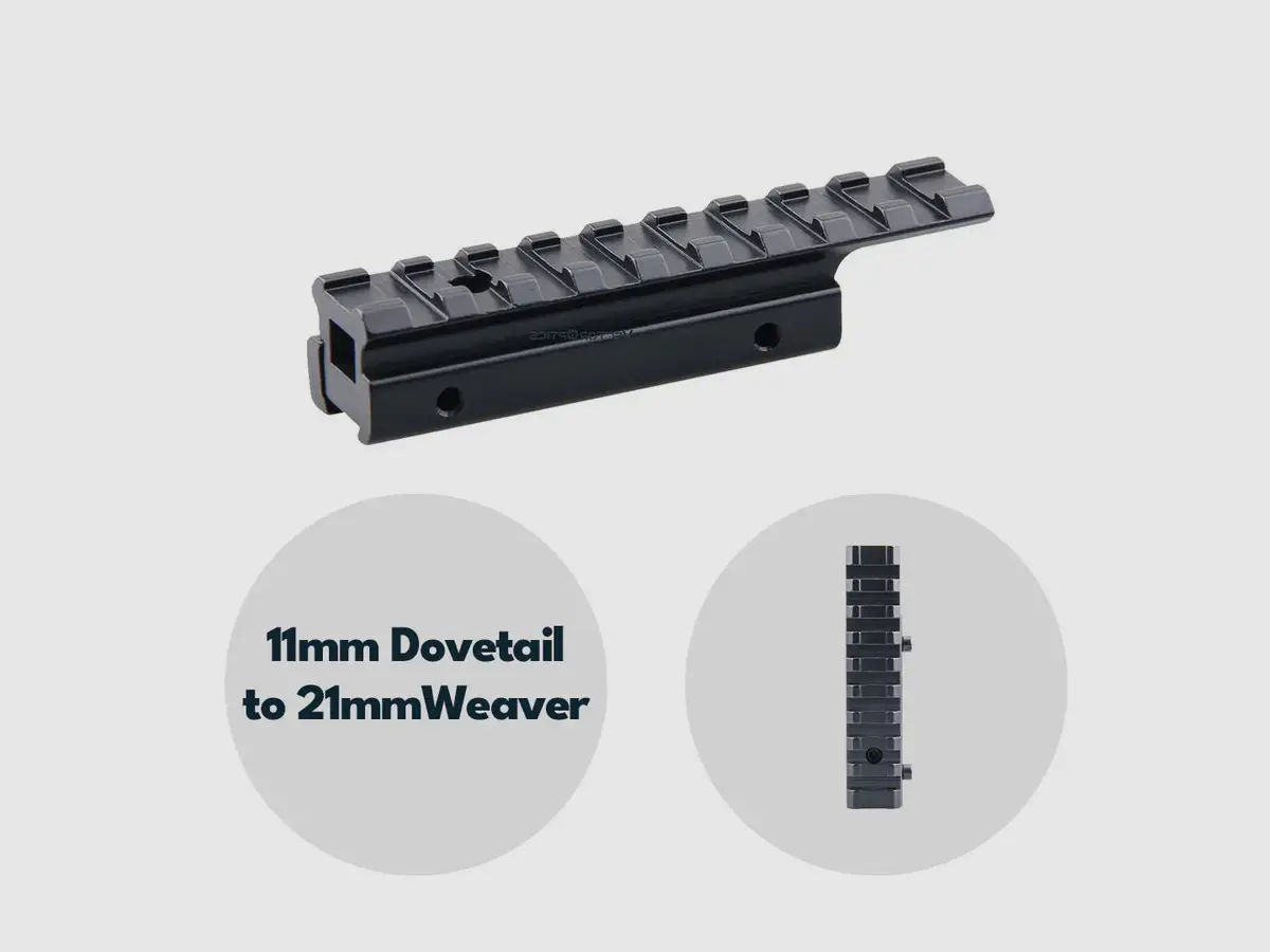 Vector Optics SCRA-31 - Uchwyt przedłużający Dovetail na szynę Weaver, zdjęcie 1 z 3