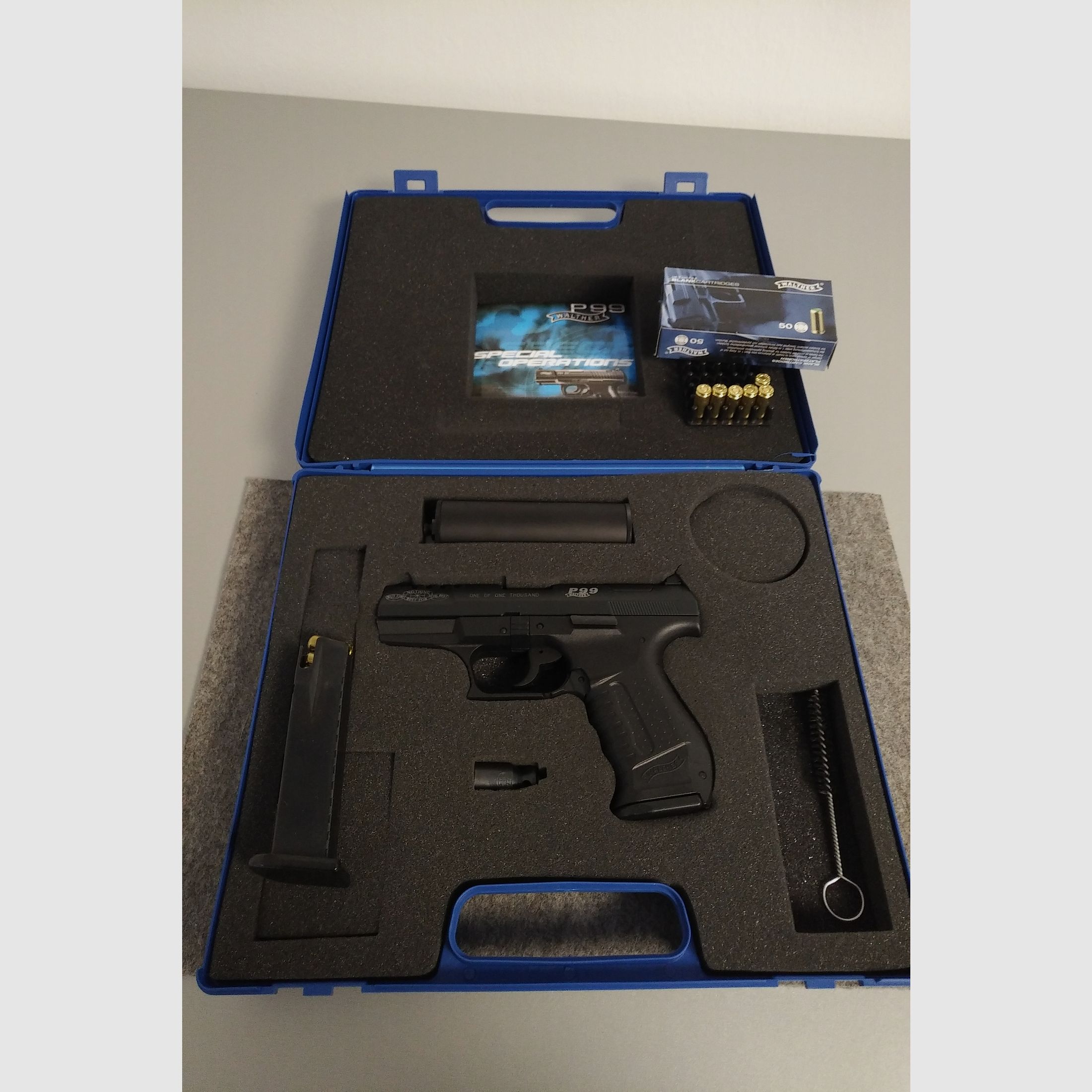 Walther 2006 P99 PAK Gas Signal 007 Special Operations PTB 762 James Bond Limited Edition 0202/1000